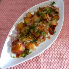 A picture of Delhi Style Shakarkandi Chaat.