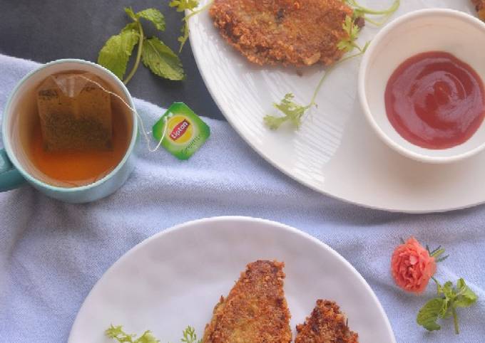 Steps to Make Super Quick Homemade Chicken cutlets from leftover chicken curry