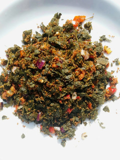 A picture of Kwadon zogale(moringa salad).