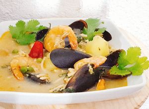 Una foto de Sopa de viernes santo