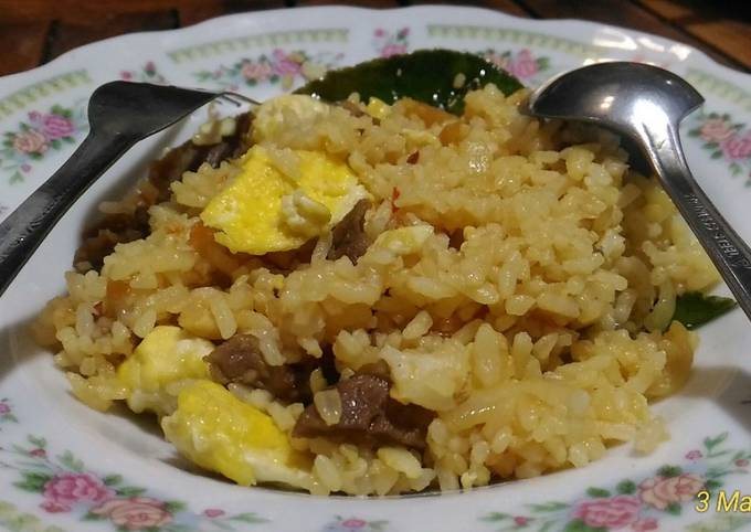 Cara Gampang Membuat Nasi goreng kambing Anti Gagal