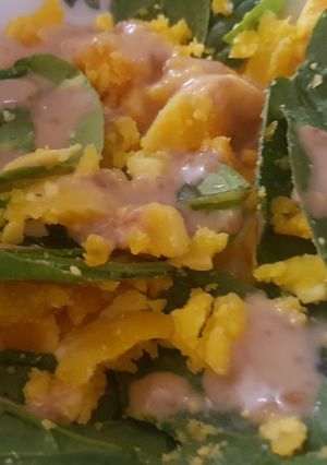 Foto resep Egg Spinach Salad