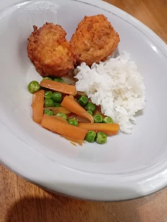 Langkah Gampang Membuat Resep Day. 238 Perkedel Tempe Udang dan Tumis Wortel (13 month+) yang Enak Banget Anti Ribet, Bikin Ngiler