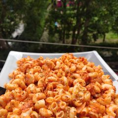 A picture of Red Sauce Pasta/macroni.