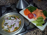 طاجين بالدجاج مخضر بطاطا حلوة😋👌