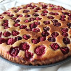 A picture of Raspberry Lemon Cake.
