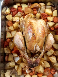 Una foto de Pollo asado