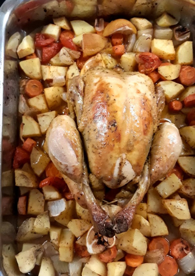 Una foto de Pollo asado