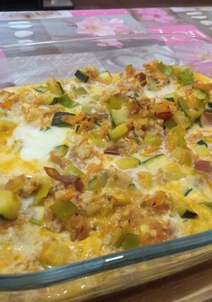 Una foto de Pastel de pavo y verduras