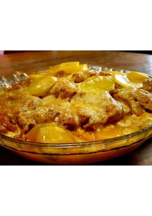 ~ Rakott sajtos csirkefalatok ~ recept fotója