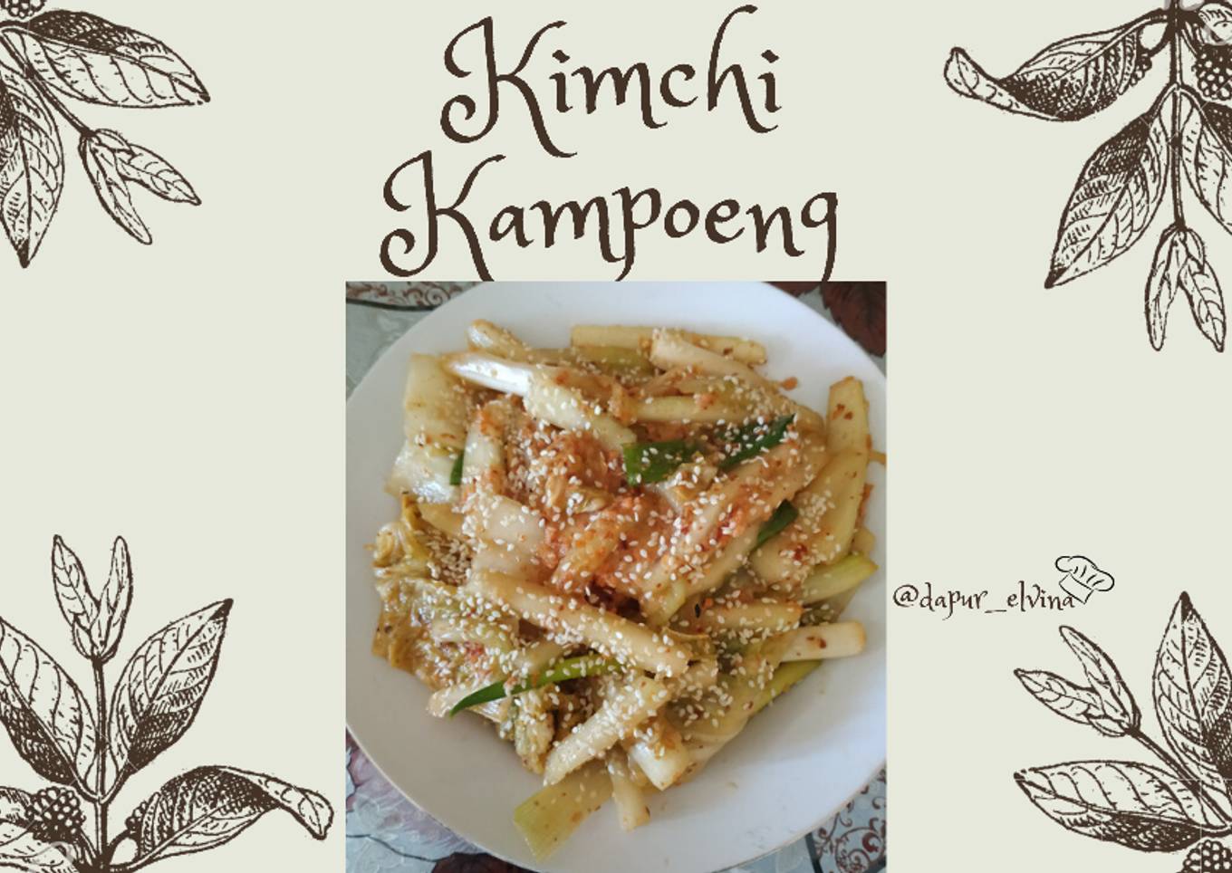 Kimchi Kampoeng simpel & anti ribetš„¬