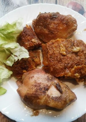 Sült csirkehús mellé töltelék köret recept fotója