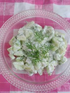 صورة لوصفة سلطة زبادي بالخيار