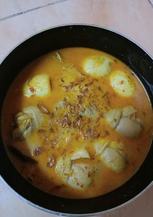 Foto resep Opor ayam telur