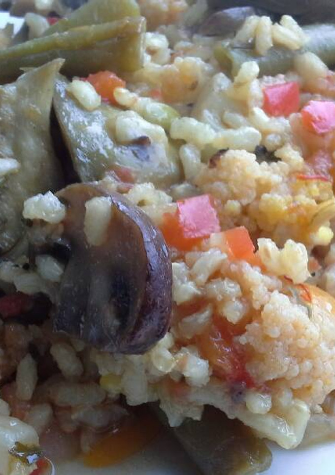 Una foto de Arroz de la huerta