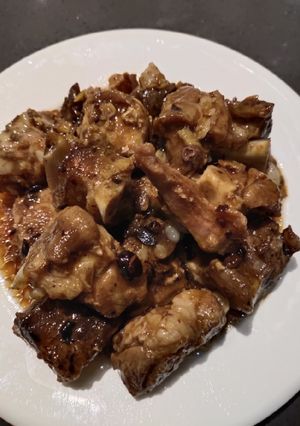 A picture of Ribs in Blackbean Garlic Sauce.