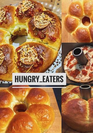 Foto resep Roti Bantal Saus Pizza Peperoni & Cheese