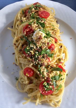 Φωτογραφία της συνταγής Spaghetti με γκοργκοντζόλα και καρύδια!!!