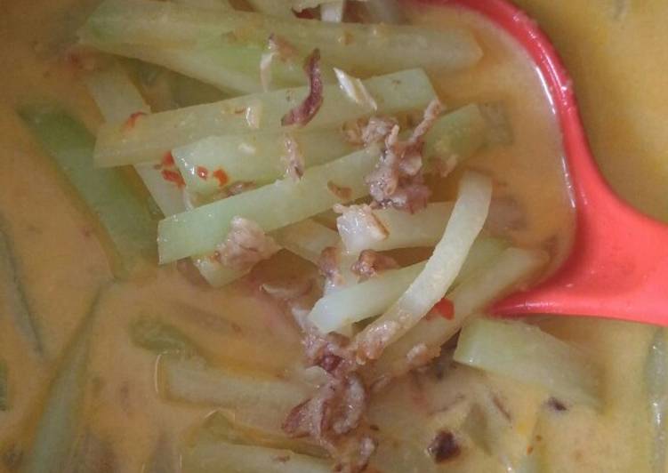 Resep Lodeh Labu Siam Suwir Tongkol Sederhana, Lezat Sekali