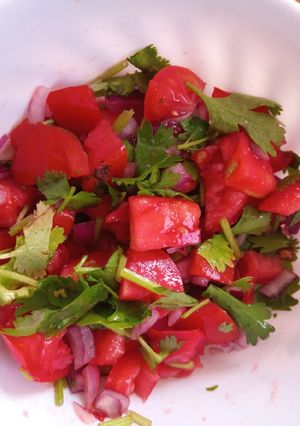 A picture of Simple Kachumbari.
