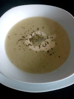 A picture of My Creamy Leek,Potato & Celery Soup 🍲.
