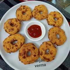 A picture of Semolina vada(suji vada).