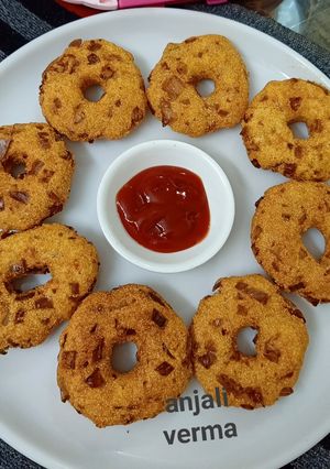 A picture of Semolina vada(suji vada).