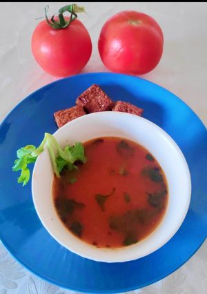 A picture of Rich Tomato Soup 🍅🍅🍅.