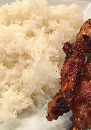 A picture of Steamed Sweet Rice / Sticky Rice.