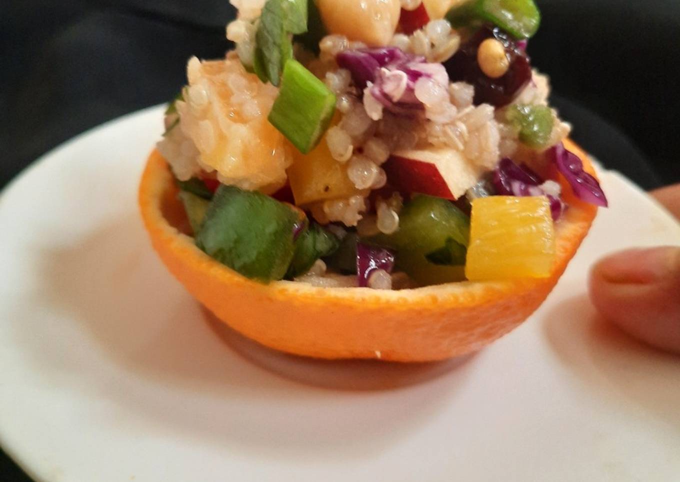 Orange Quinoa Salad with Cranberries