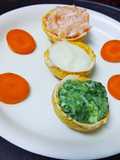 Edible Corn Canapes with Tricolor Rabdi