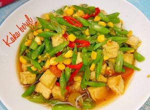 Foto resep Tumis buncis tahu dan jagung🍲