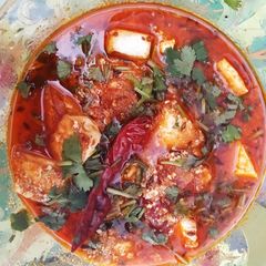 A picture of Paneer ki sabzi rajasthani style.