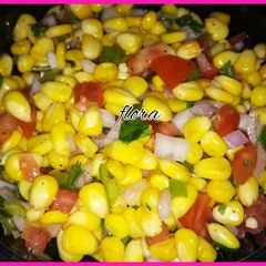 A picture of Corn chat spice & yummy.