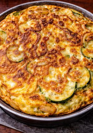 Una foto de 🥒 Tortilla de zucchinis