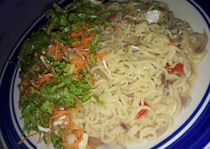 Indomie And Vegetables Salad Recipe By Zainab Marafa Cookpad