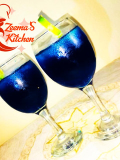 A picture of Bluemoon Mocktail.
