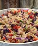 Szivárványos vegán quinoa
