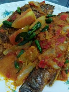 Foto resep Ikan mas bumbu RUJAK