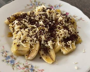 Fresh, Cooking Recipe Banana in cheese n cocoa sprinkles Practical Delicious