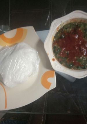 A picture of Tuwon shinkafa miyar kubewa danya.