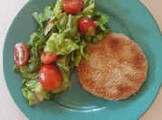 Una foto de milanesas con harina integral