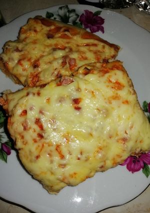 Baconös pizza recept fotója