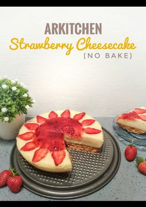 Foto resep 76. Strawberry Cheesecake (No Bake) ala ArKitchen