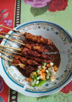 Foto resep Sate ayam bumbu kacang