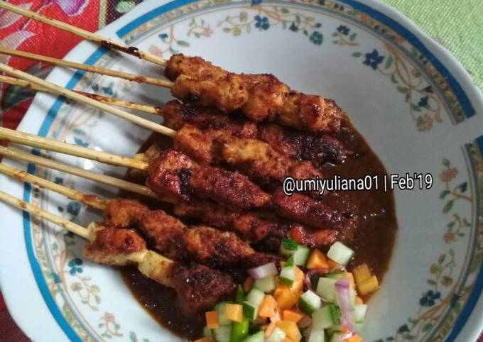 Anti Ribet, Bikin Sate ayam bumbu kacang Kekinian