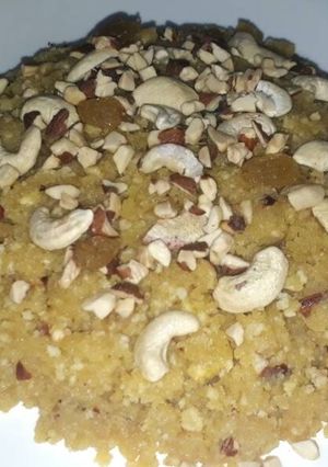 A picture of Ande ka Halwa (Egg Halwa).