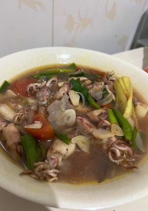 Foto resep Sayur cumi hitam