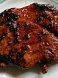 สเต็กเนื้อ Picanha และเนยปรุงรส