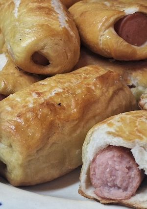 Una foto de Panchos envueltos en masa